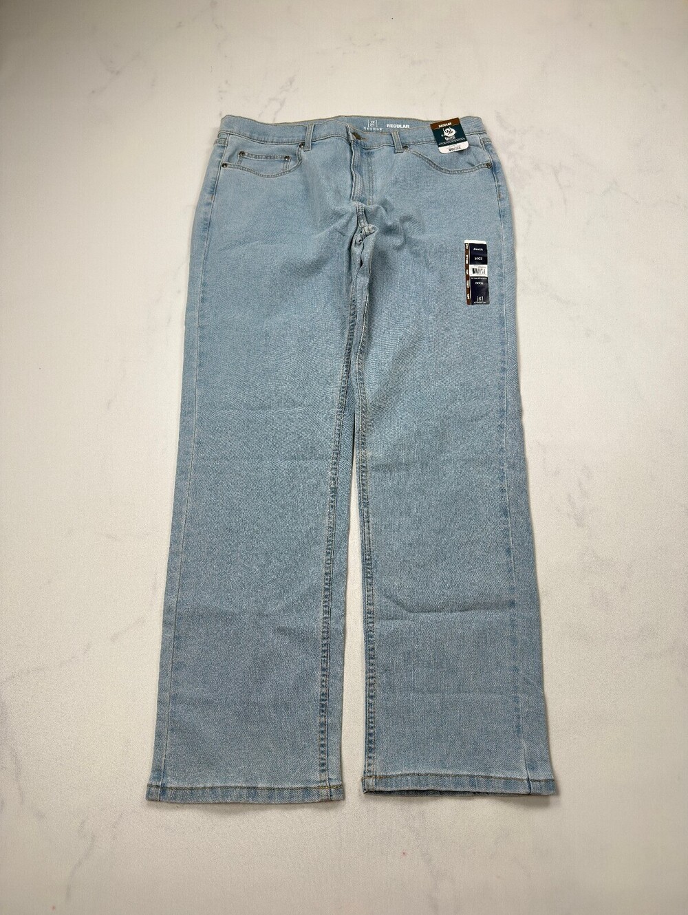 George Jeans Light Blue 2010s Straight Leg - Mens 34x32 NWT